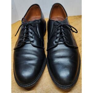 Allen Edmonds Leeds Men’s Size 8.5 D Leather Plain Toe Derby Dress Shoes Black